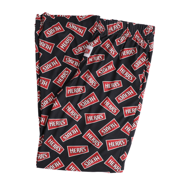 Herr's PJ Pants - Black with Red Herr's Logo