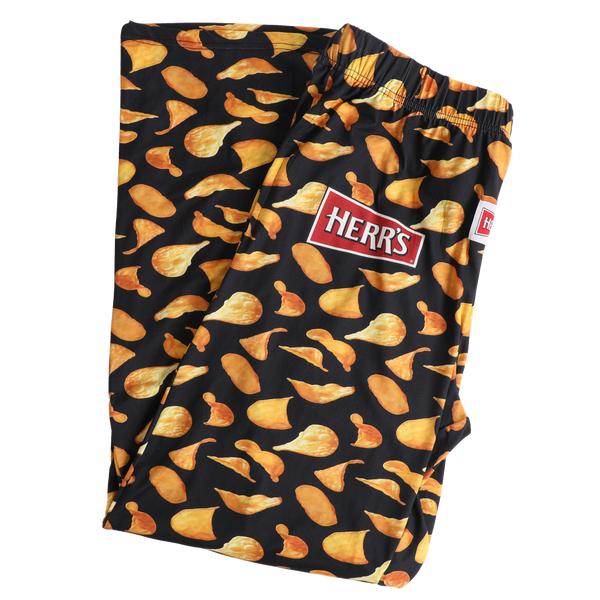 Herr's PJ Pants - Black with Potato Chips