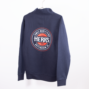 Herr's 1/4 Zip Navy Sweatshirt