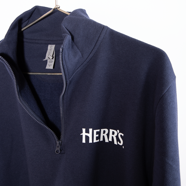 Herr's Quarter Zip Navy Sweatshirt