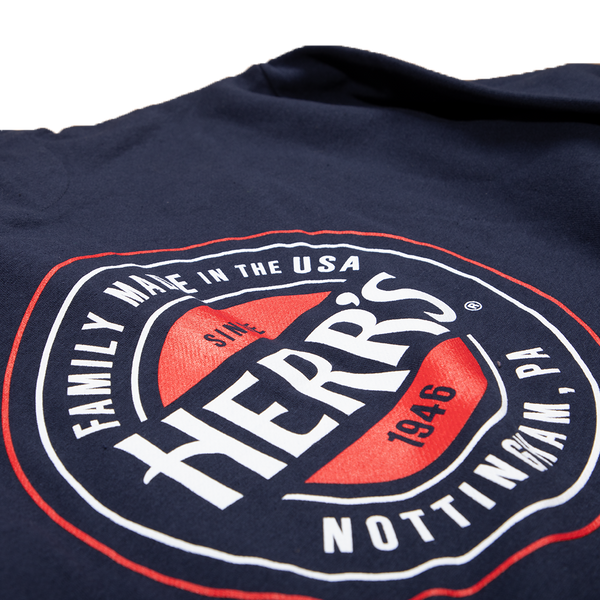 Herr's Quarter Zip Navy Sweatshirt