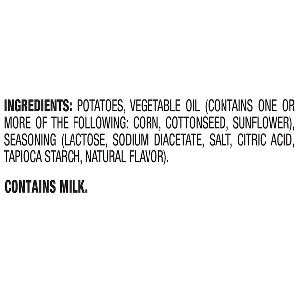 Herr's Boardwalk Salt & Vinegar Kettle Cooked Potato Chips ingredients