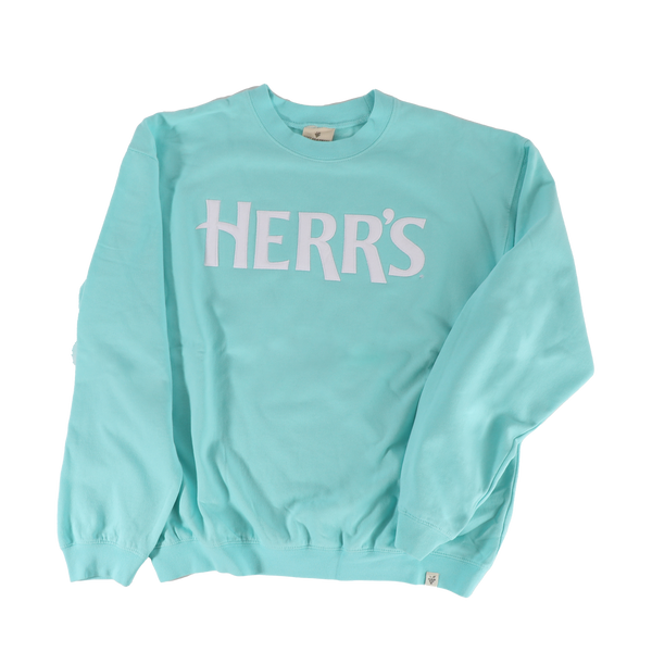 Herr's Logo Crewneck Sweatshirt Seafoam