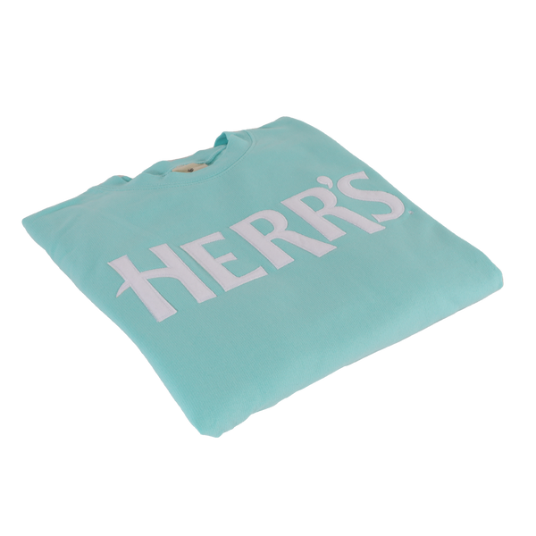 Herr's Logo Crewneck Sweatshirt Seafoam