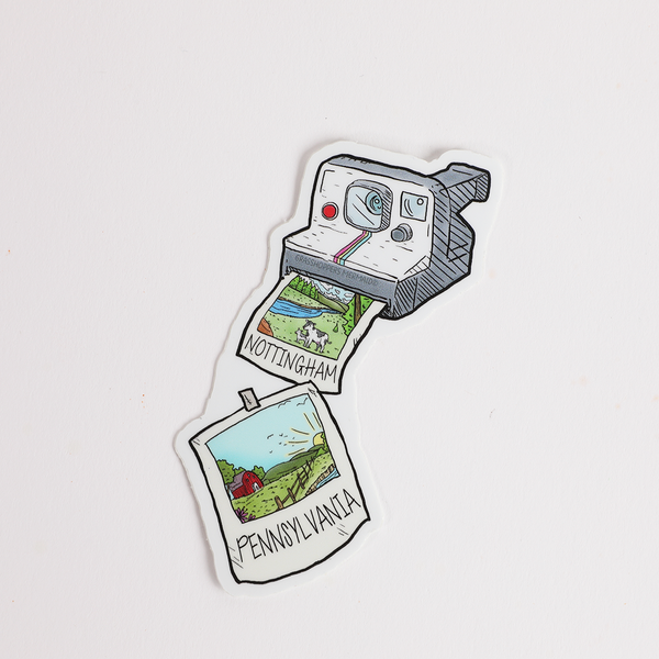 Herr's stickers polaroid camera