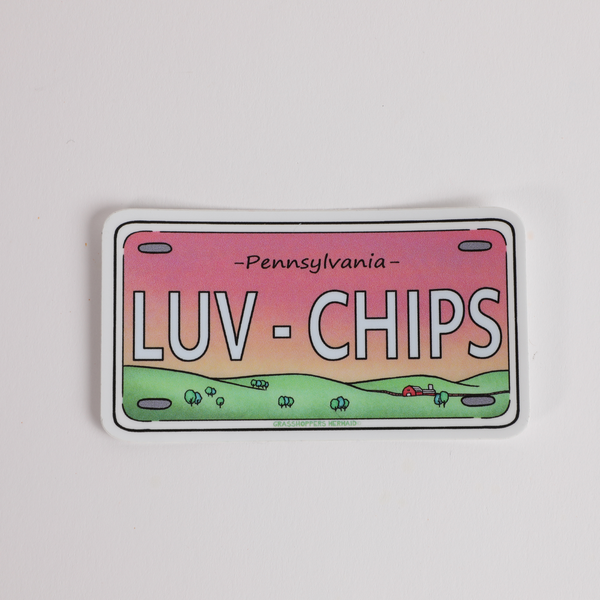 Herr's stickers license plate