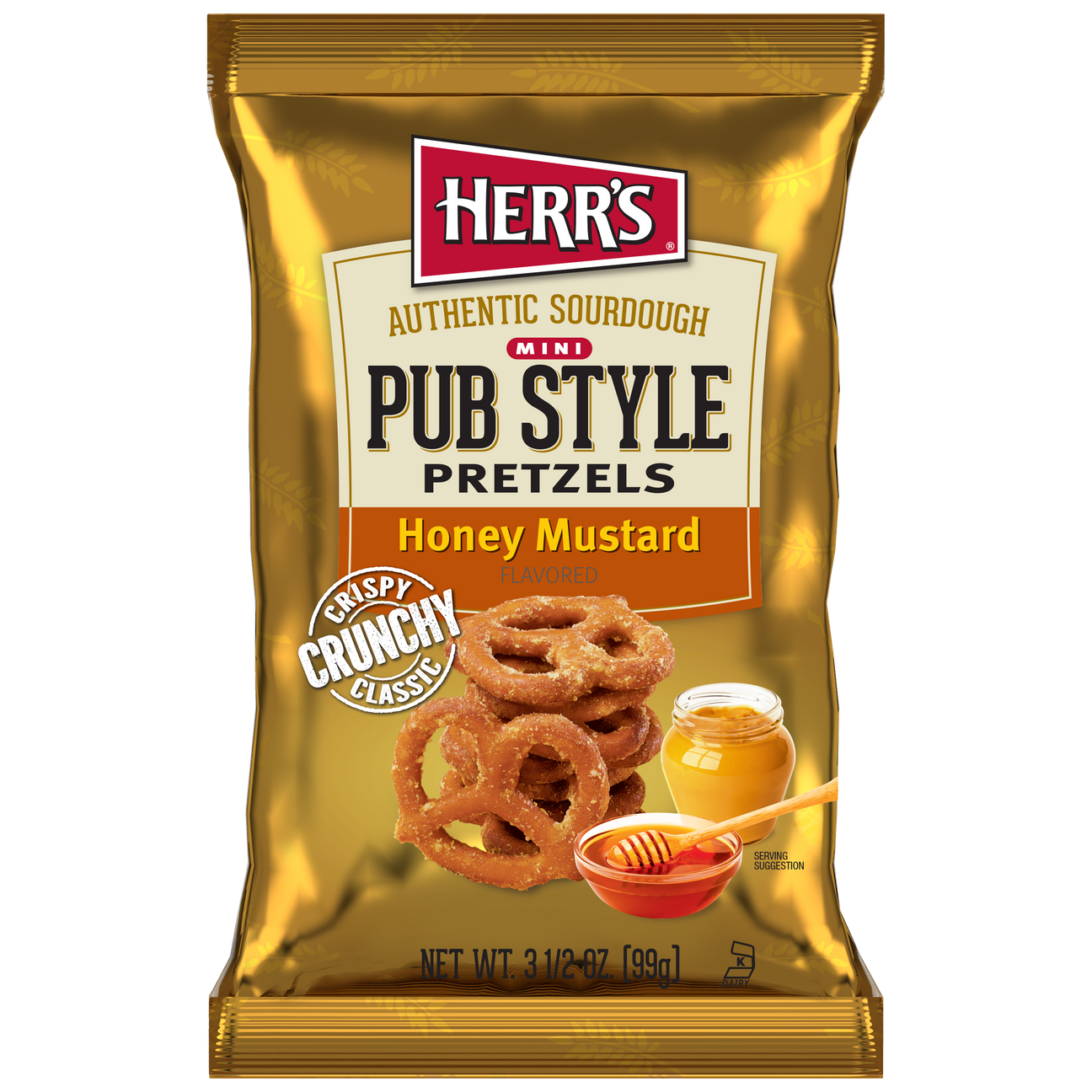 Honey Mustard Seasoned Mini Pub Style Pretzels Herr's