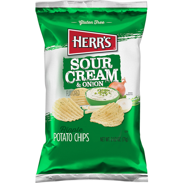 Sour Cream & Onion Potato Chips 2.5oz bag