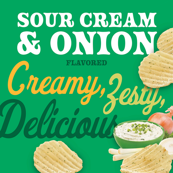 Sour Cream & Onion Potato Chips flavor
