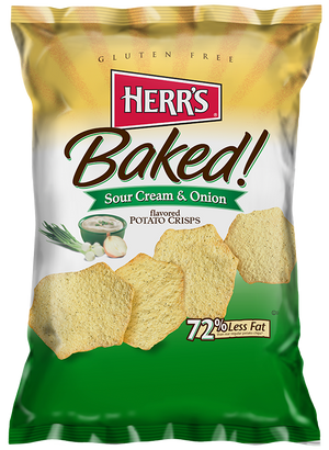 baked sour cream and onion crisps
