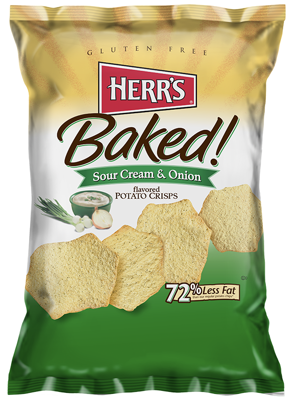 baked sour cream and onion crisps