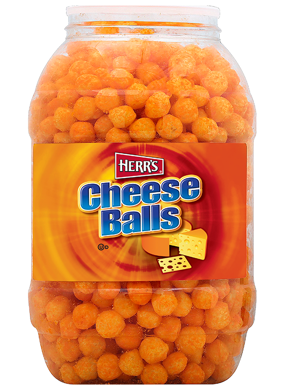 cheese balls barrel