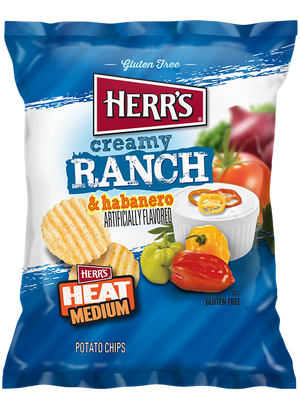 creamy ranch habanero ruffle chips
