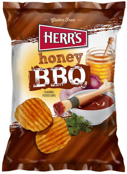 Honey BBQ Ripple Potato Chips Herr s
