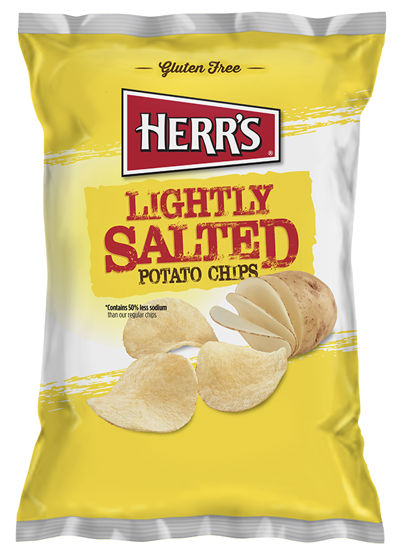 Lightly Salted Potato Chips – Herr's