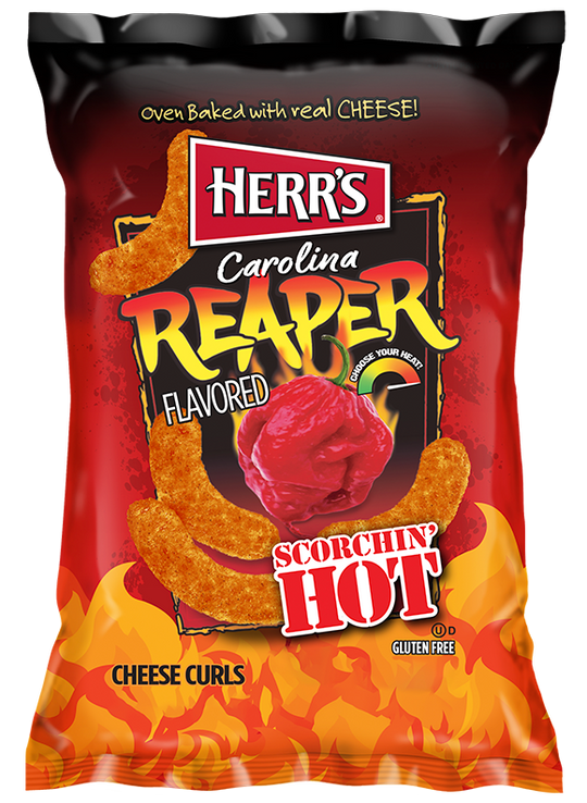 Carolina Reaper Cheese Curls – Herr's