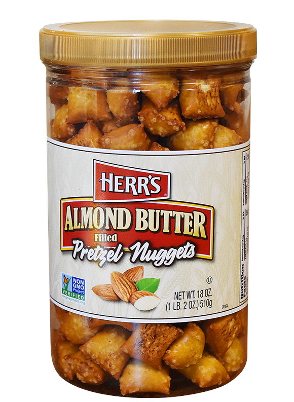 Almond Butter Filled Pretzel Nuggets