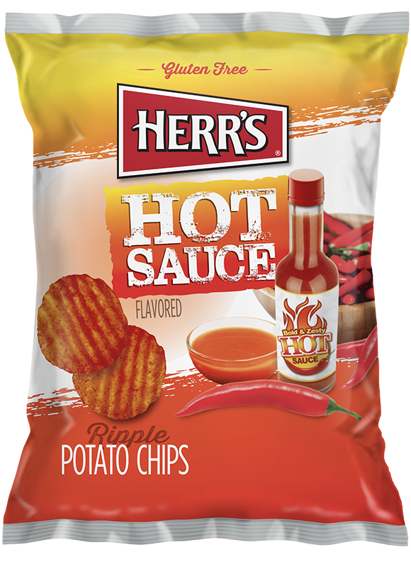Hot Sauce Ripple Potato Chips – Herr's