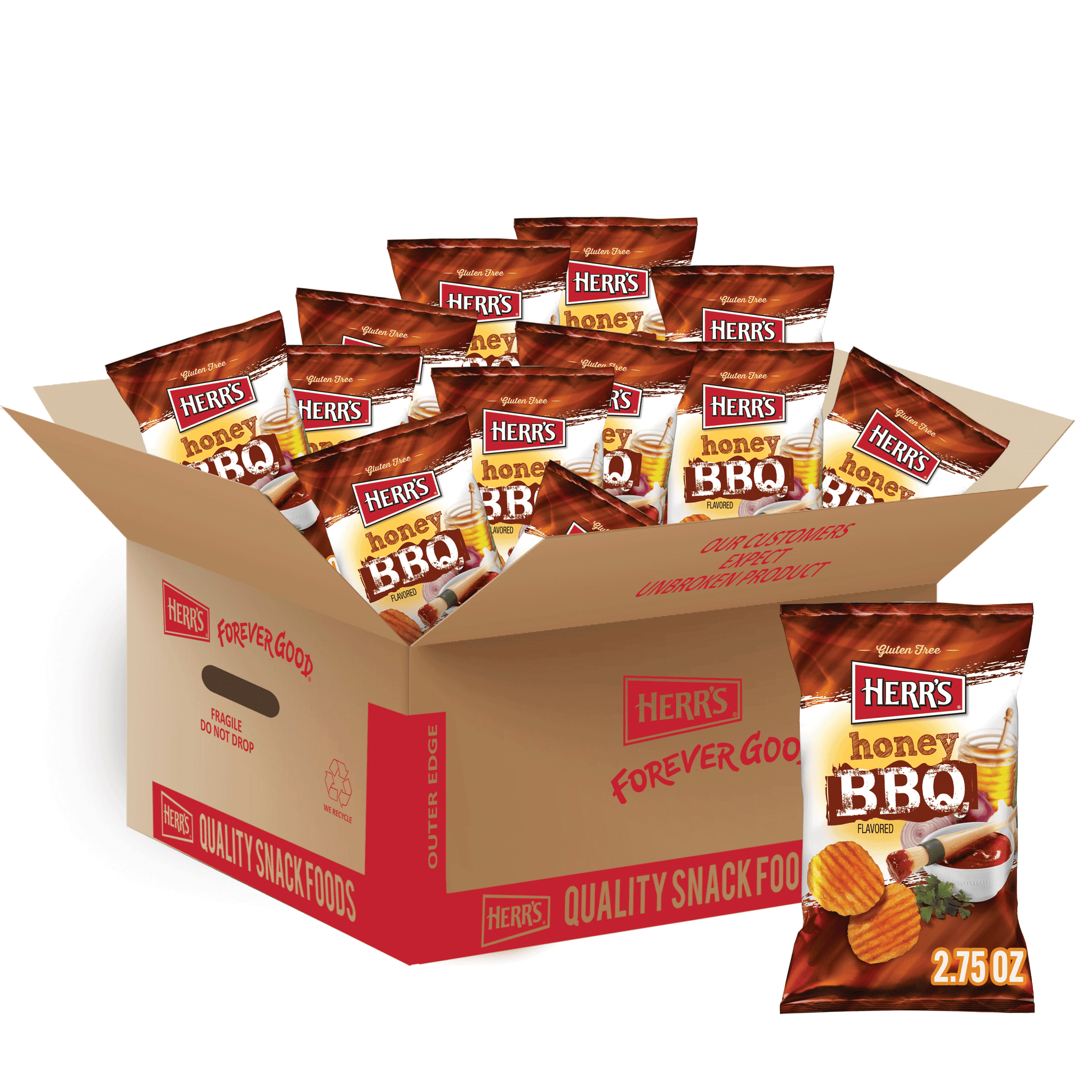 Honey BBQ Ripple Potato Chips – Herr's