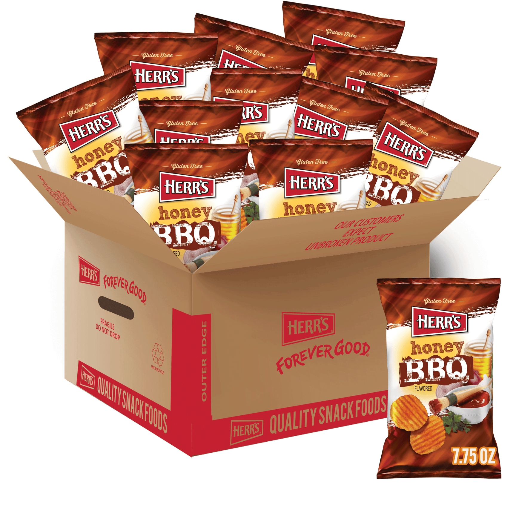 Honey BBQ Ripple Potato Chips – Herr's