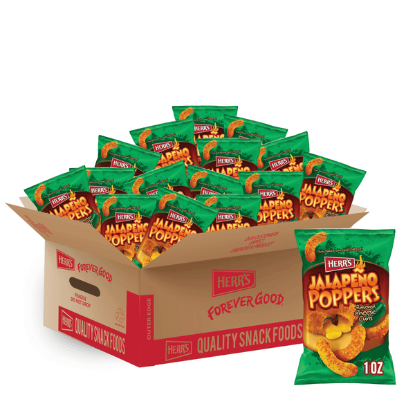 case of 1 ounce jalapeno popper puffs