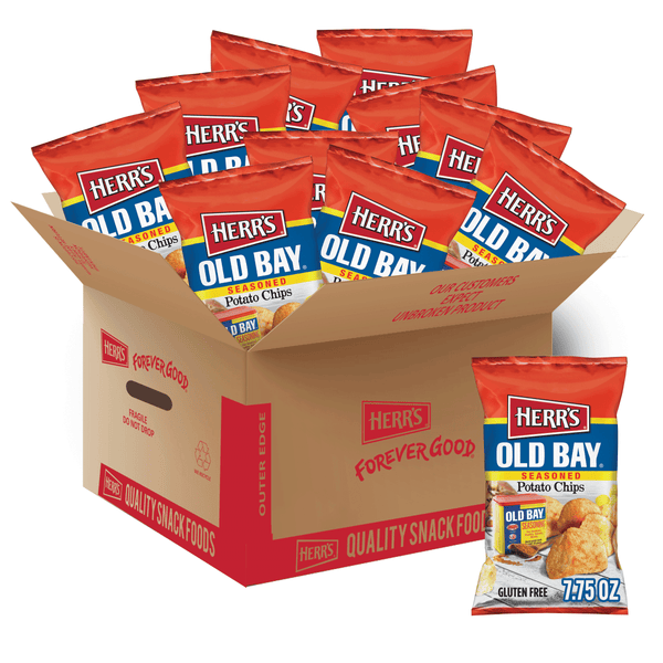 case of 7.75 ounce old bay seasoned chips