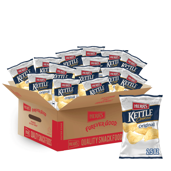 case of 2.5 ounce kettle cooked chips
