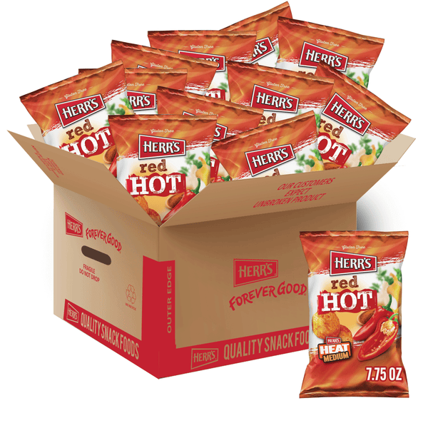 case of 7.75 ounce medium spicy red hots