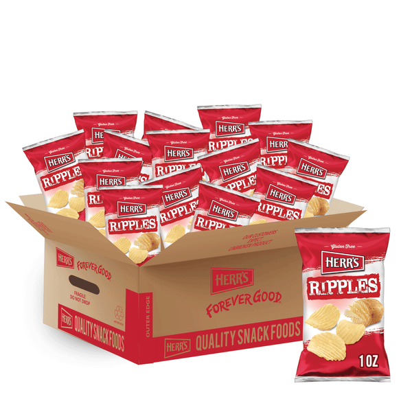 case of 1 ounce ripple chips